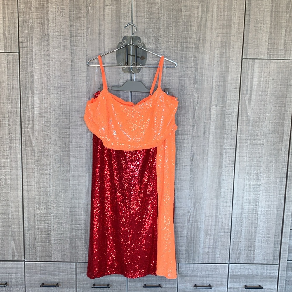 Collective The Label Curve Exclusive‎ Sequin Skirt And Matching Sequin Crop Top